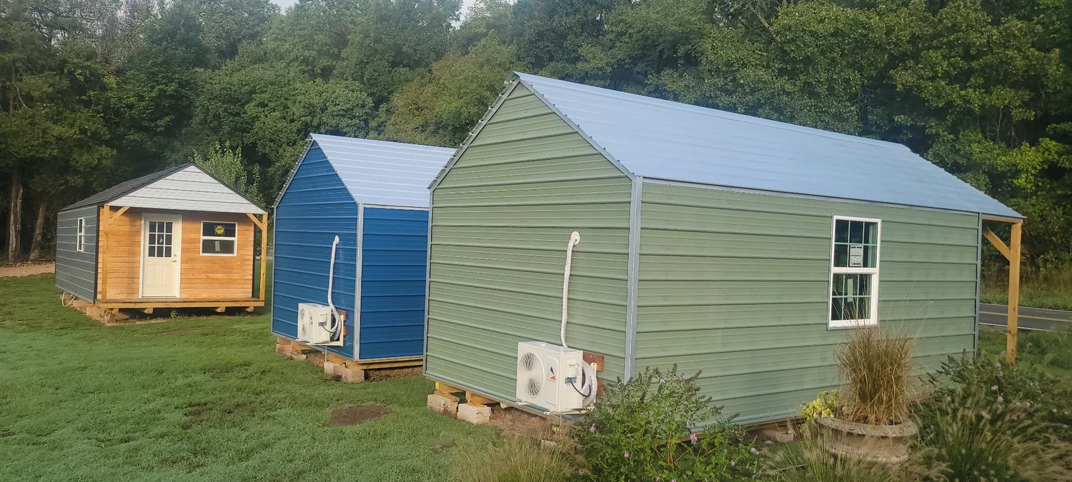 Basecamp Green side and rear exterior